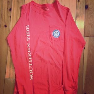 Southern Tide Red Long Sleeve Shirt